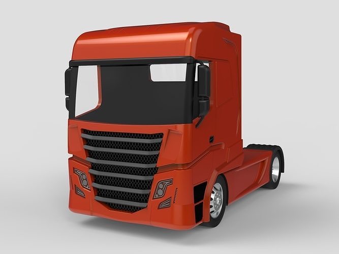 Trailer Truck Head 3D model