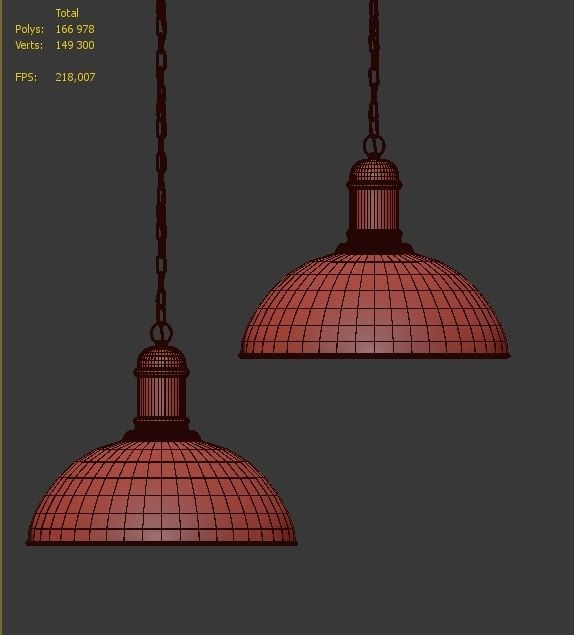 Hanging lamp Romatti Muran 400 3D model_4