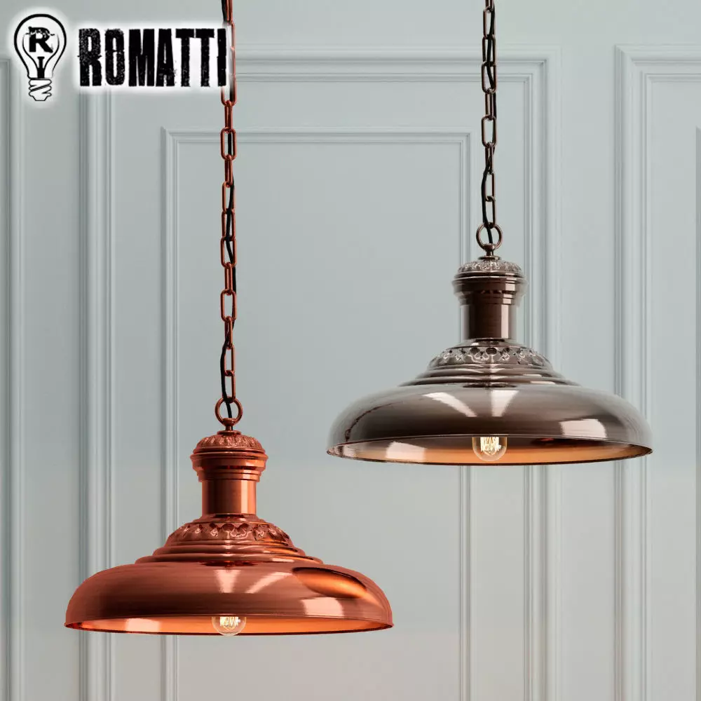 Hanging lamp Romatti Antique 3D model_0