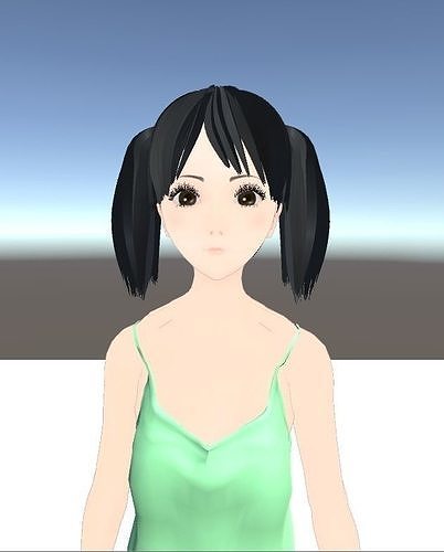 Unity Humanoid Model Anime006 Free 3D model