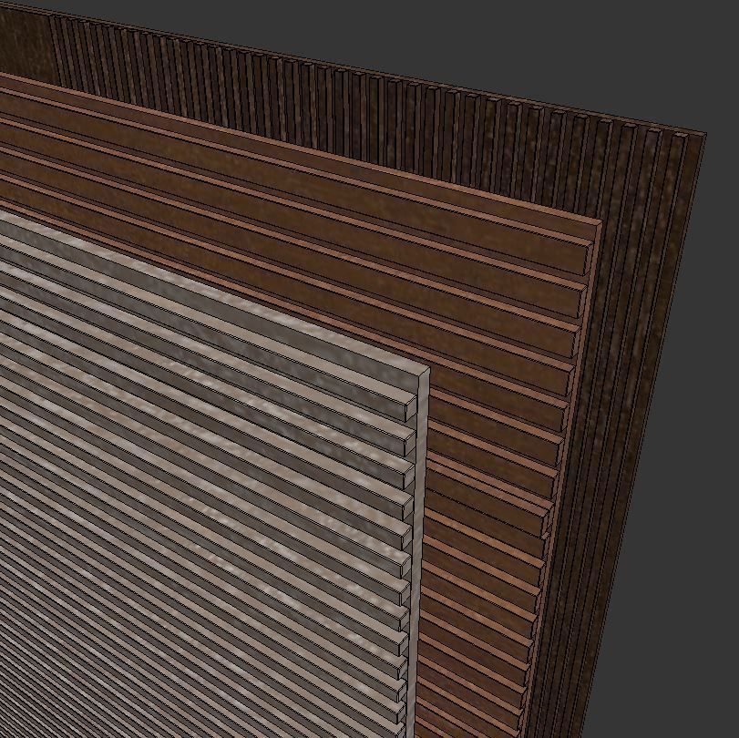 Decorative wall panel set 1 3D model_5