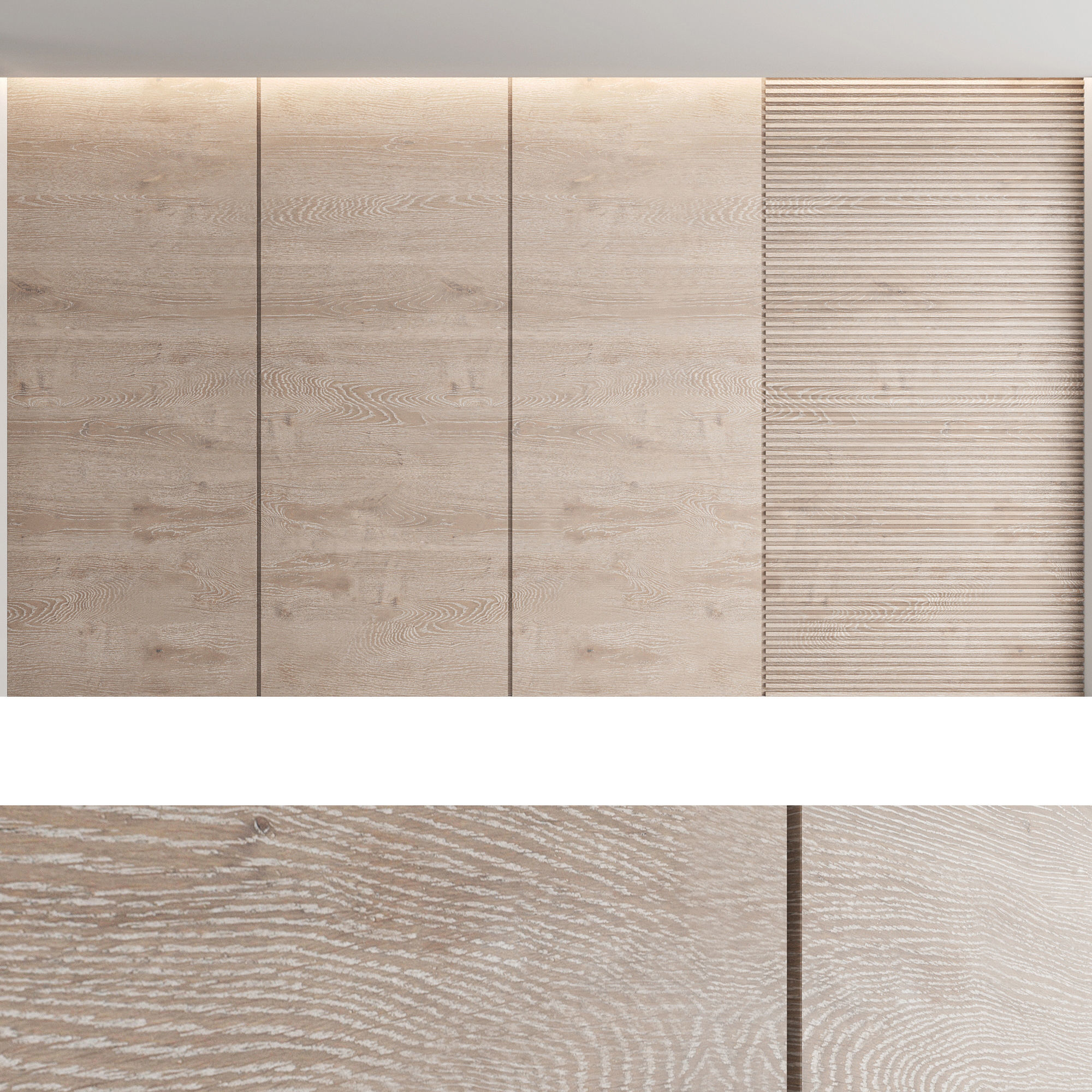 Decorative wall panel set 1 3D model_1