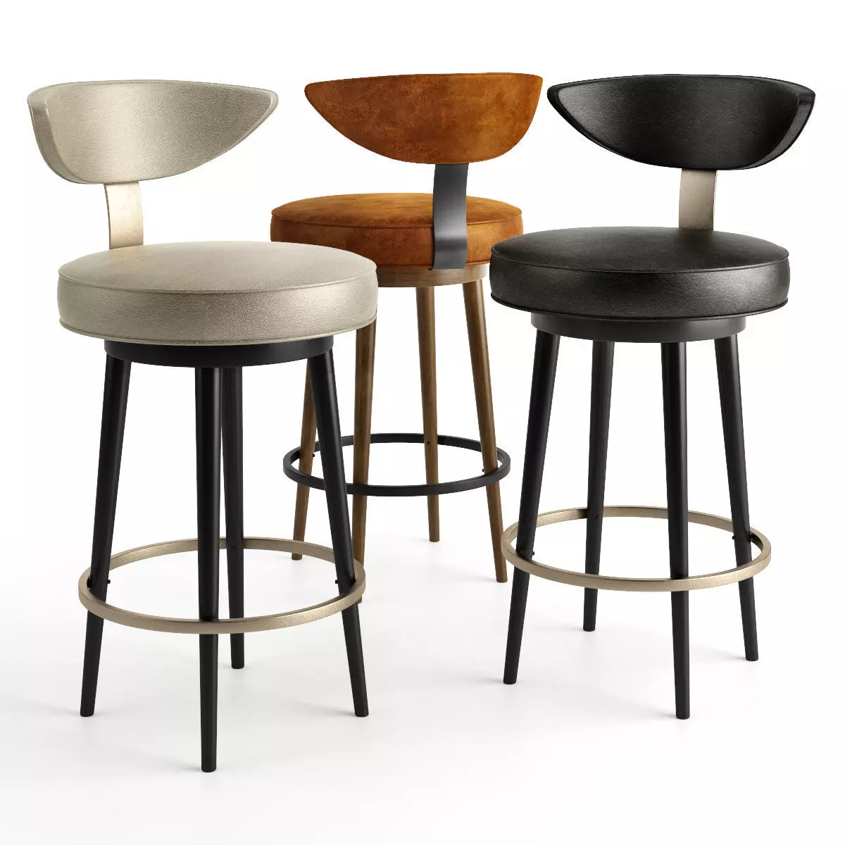 Alter London - Linden Barstool 3D model_0