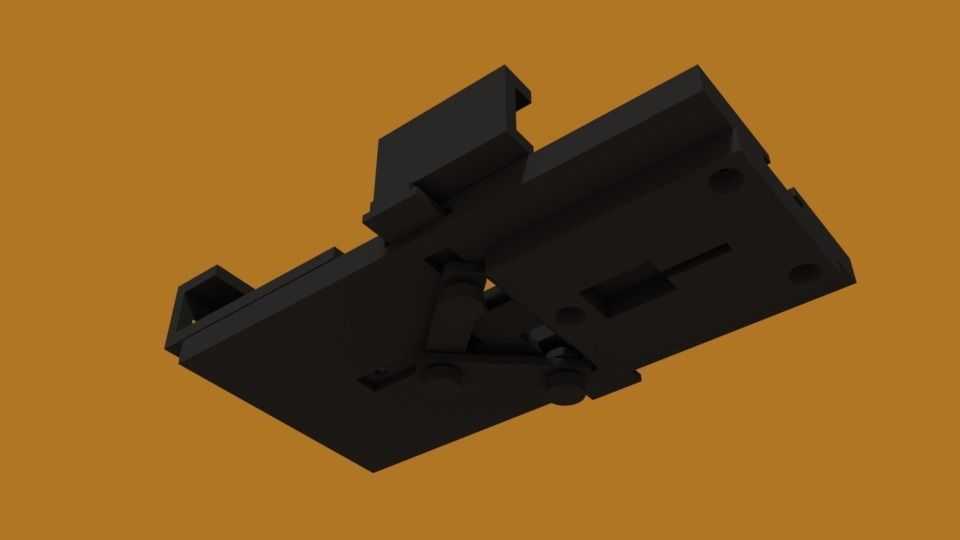 car cell phone holder 3D print model_5