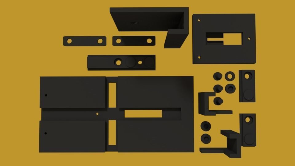 car cell phone holder 3D print model_8