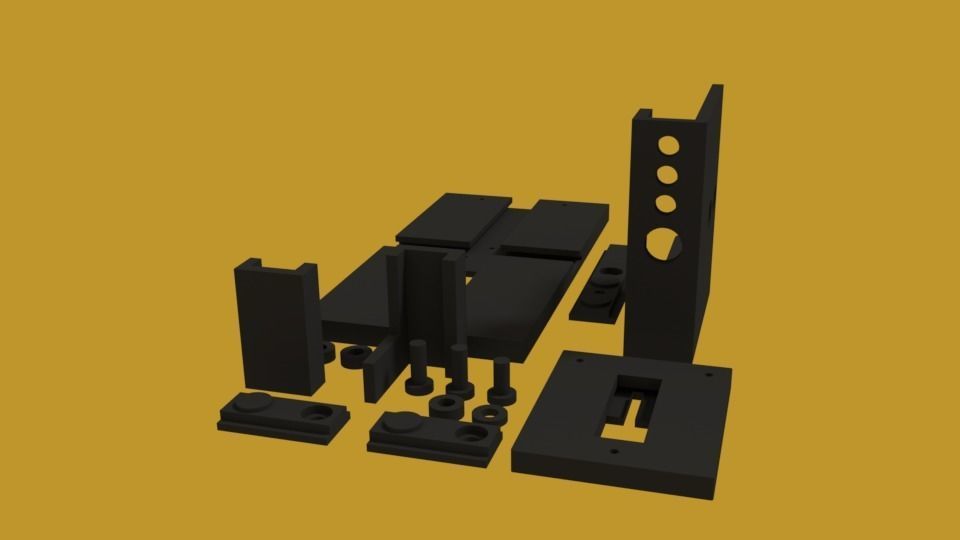 car cell phone holder 3D print model_10