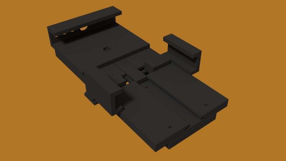 car cell phone holder 3D print model_7