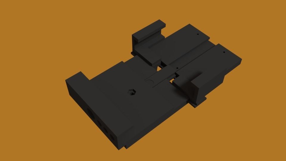 car cell phone holder 3D print model_4