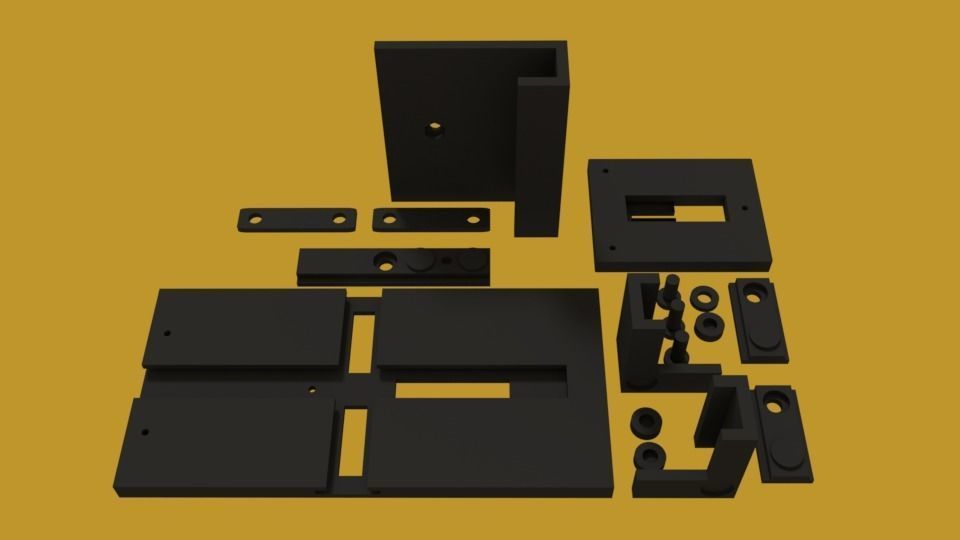 car cell phone holder 3D print model_9