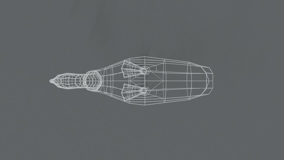 Low Poly Cartoon Swan Low-poly 3D model_17