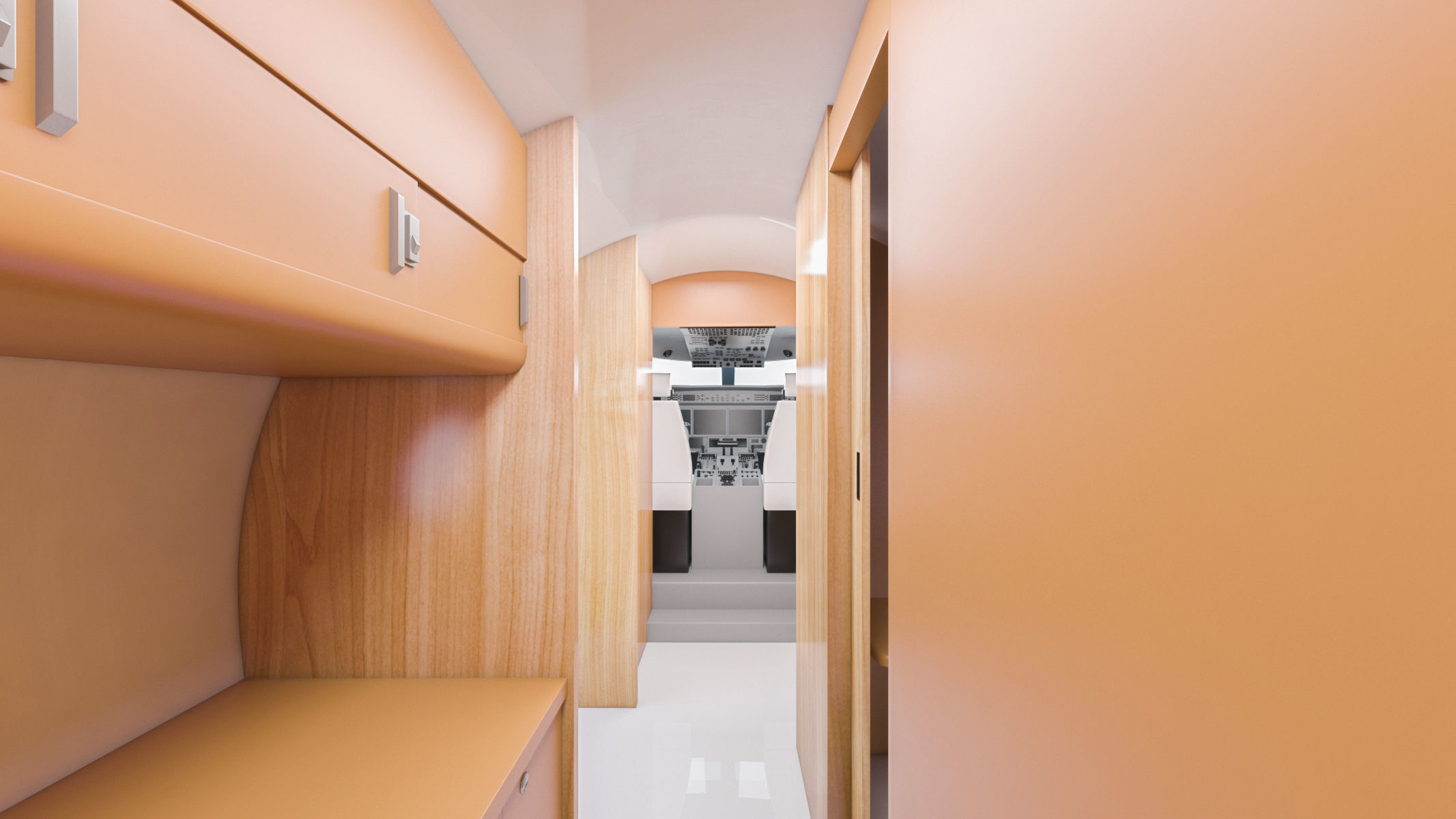 Gulfstream G550 with Interior and Cockpit 3D model_23