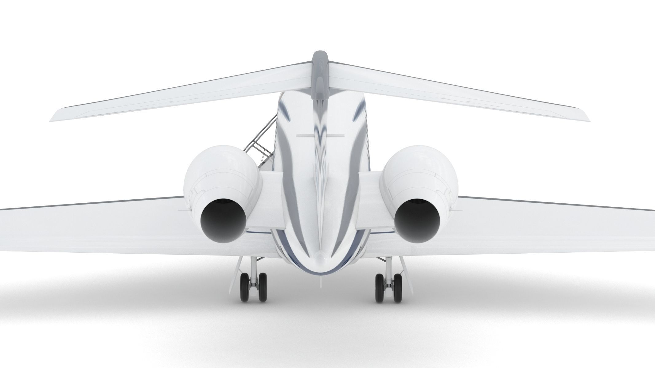 Gulfstream G550 with Interior and Cockpit 3D model_6