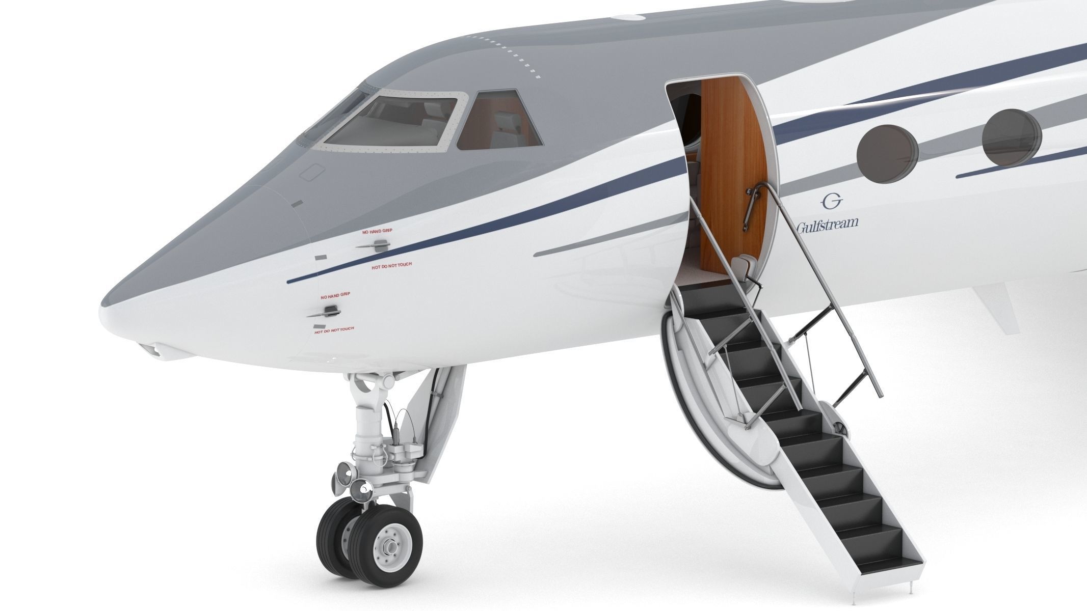 Gulfstream G550 with Interior and Cockpit 3D model_39