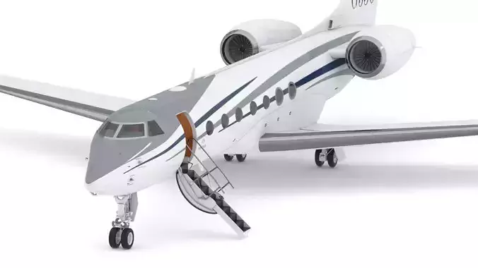 Gulfstream G550 Long Range Business Jet 3D model