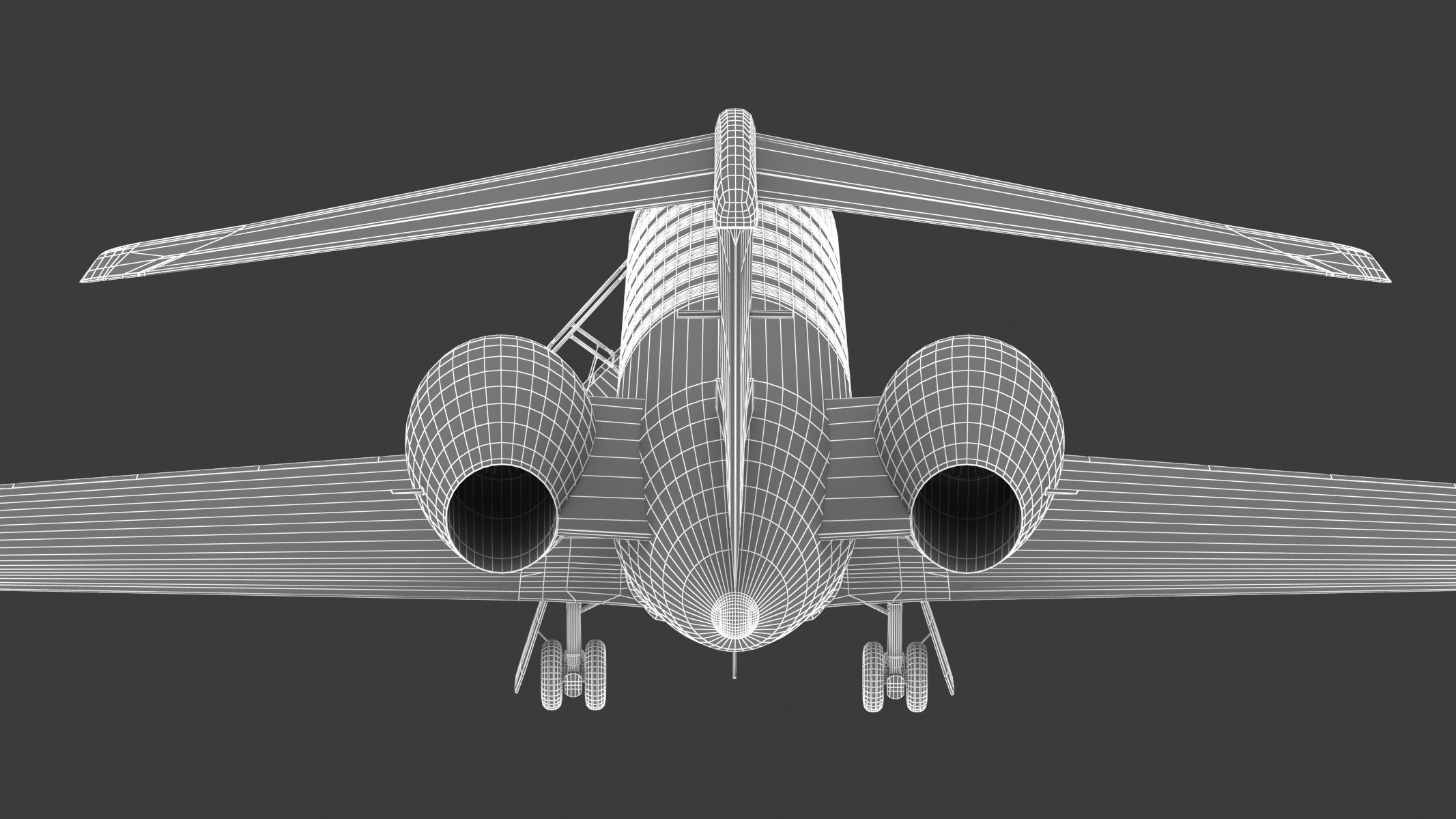 Gulfstream G550 with Interior and Cockpit 3D model_46