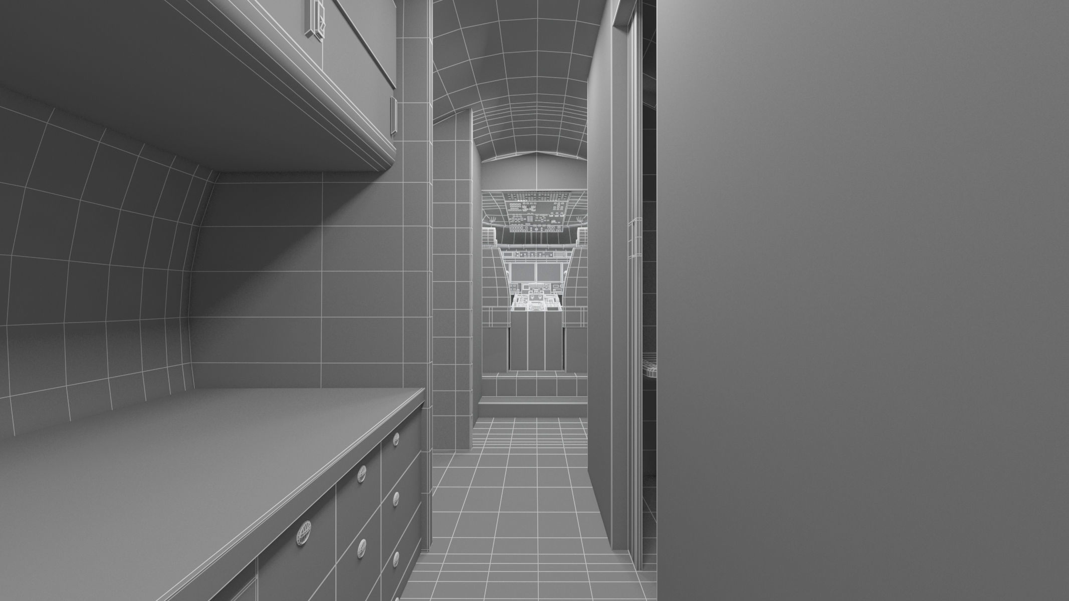 Gulfstream G550 with Interior and Cockpit 3D model_33