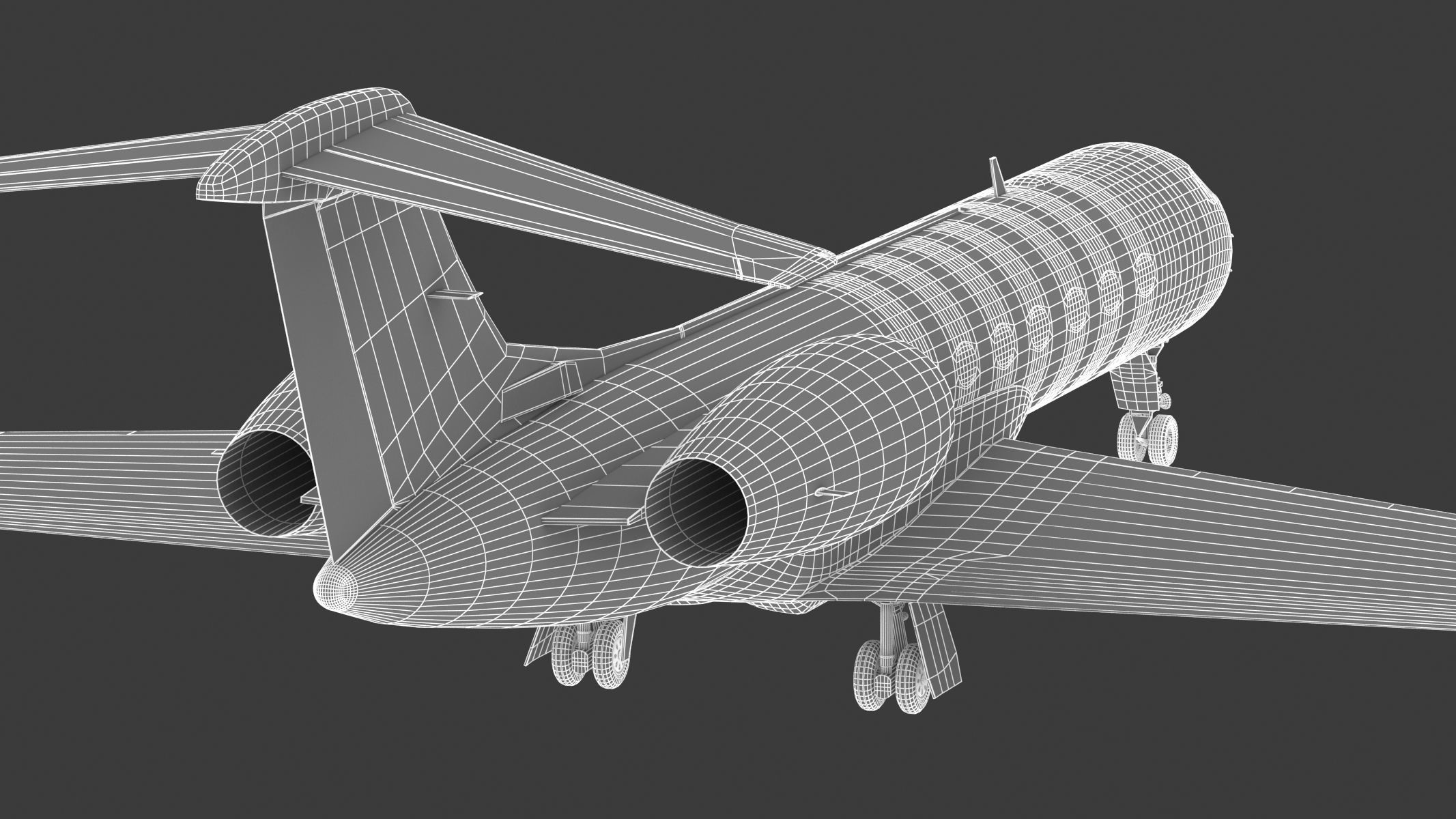 Gulfstream G550 with Interior and Cockpit 3D model_45