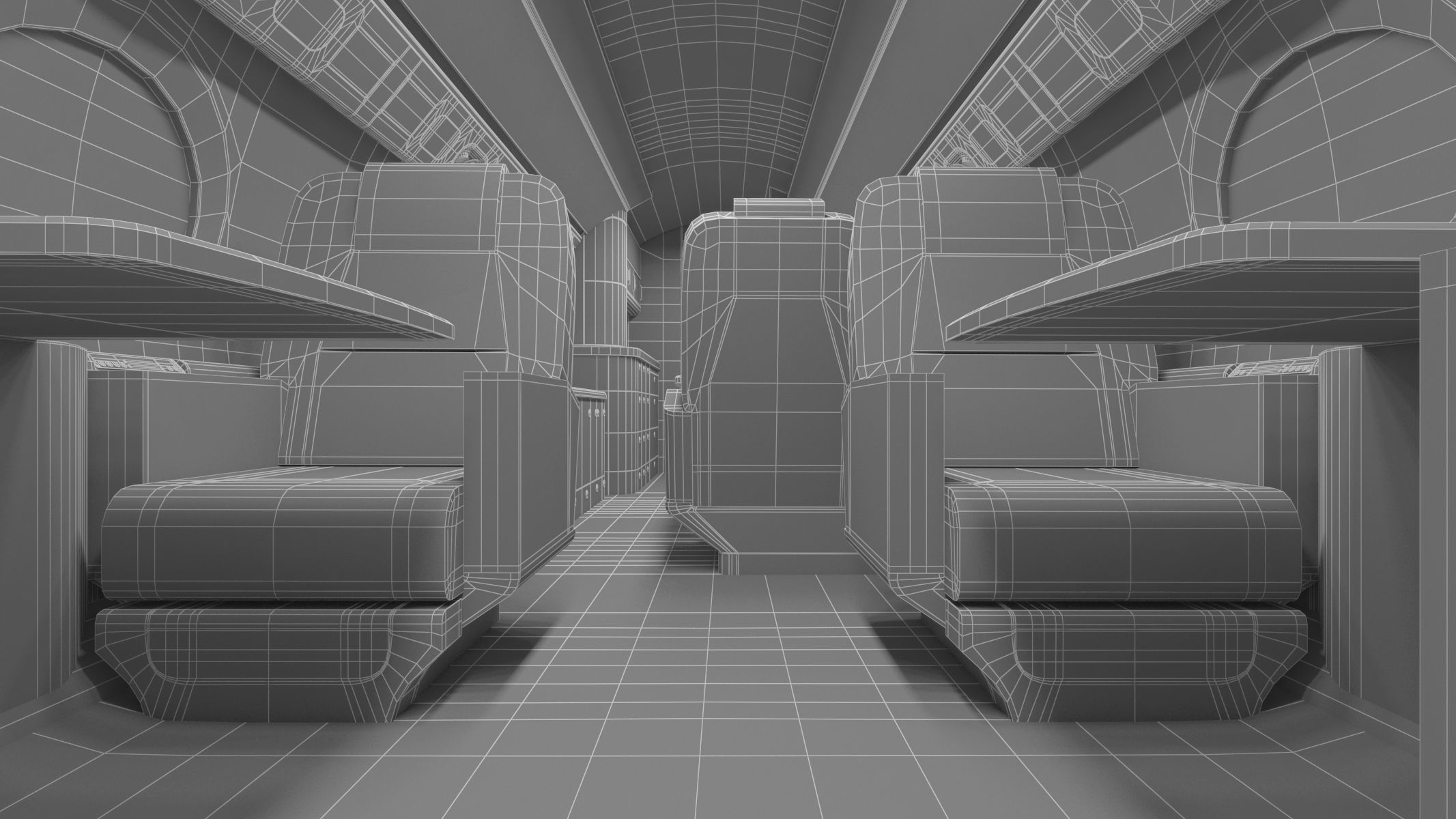 Gulfstream G550 with Interior and Cockpit 3D model_36