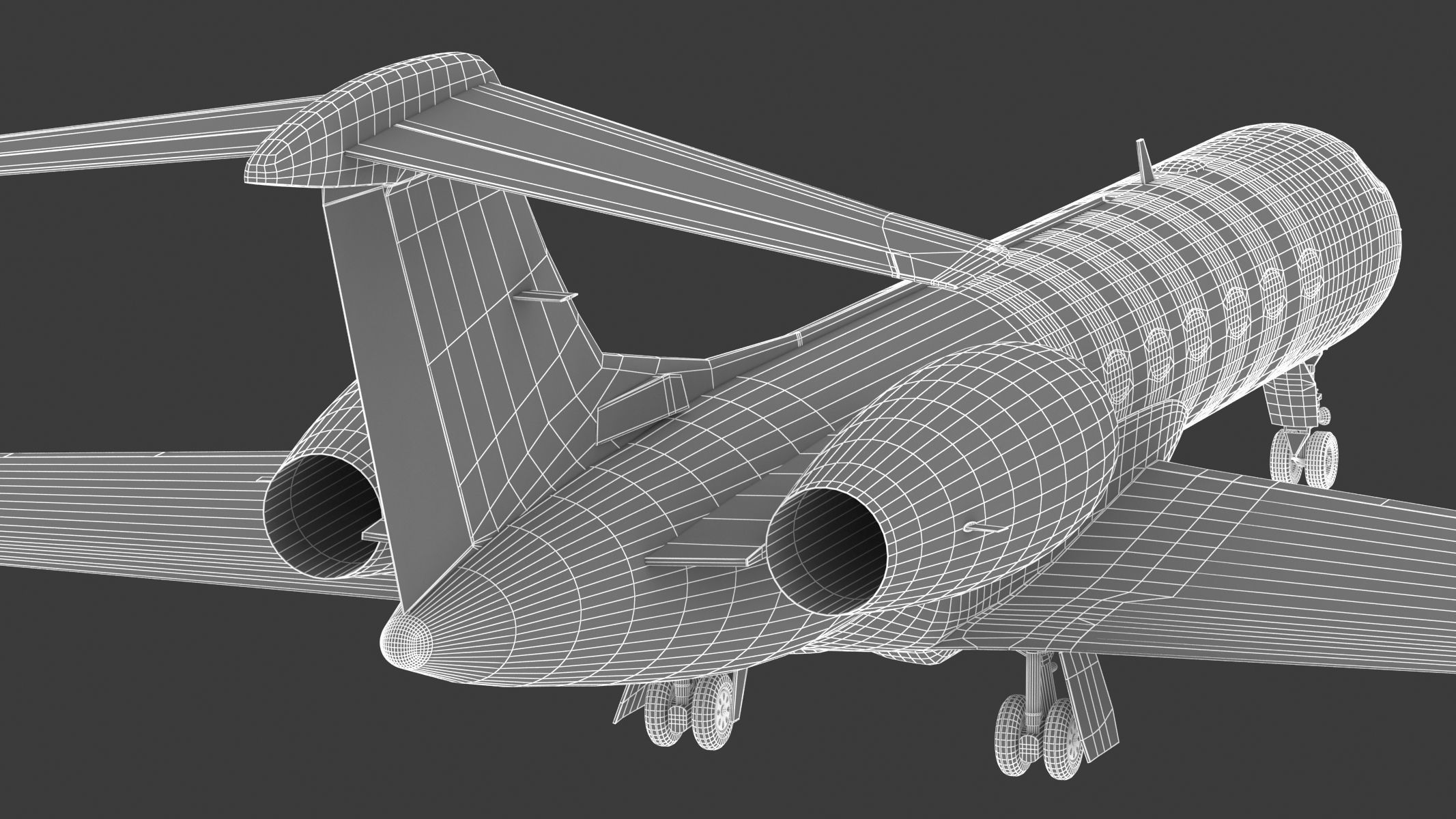 Gulfstream G550 with Interior and Cockpit 3D model_55