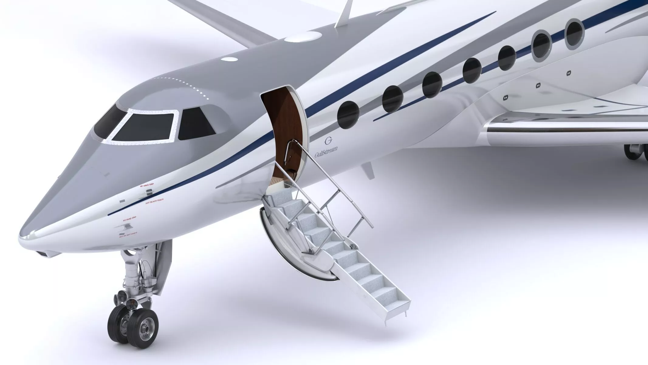 Gulfstream G550 Long Range Business Jet 3D model