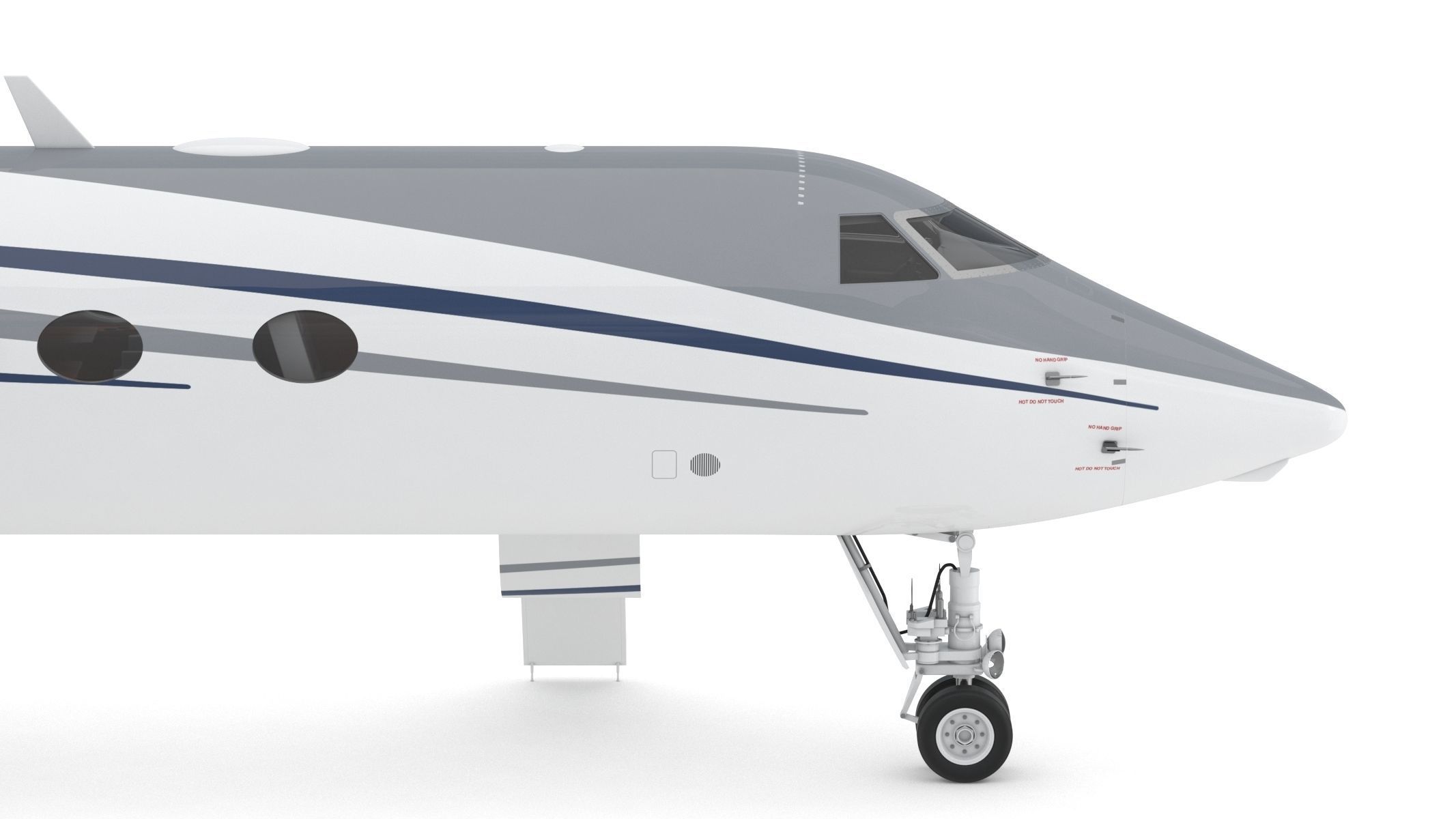 Gulfstream G550 with Interior and Cockpit 3D model_14