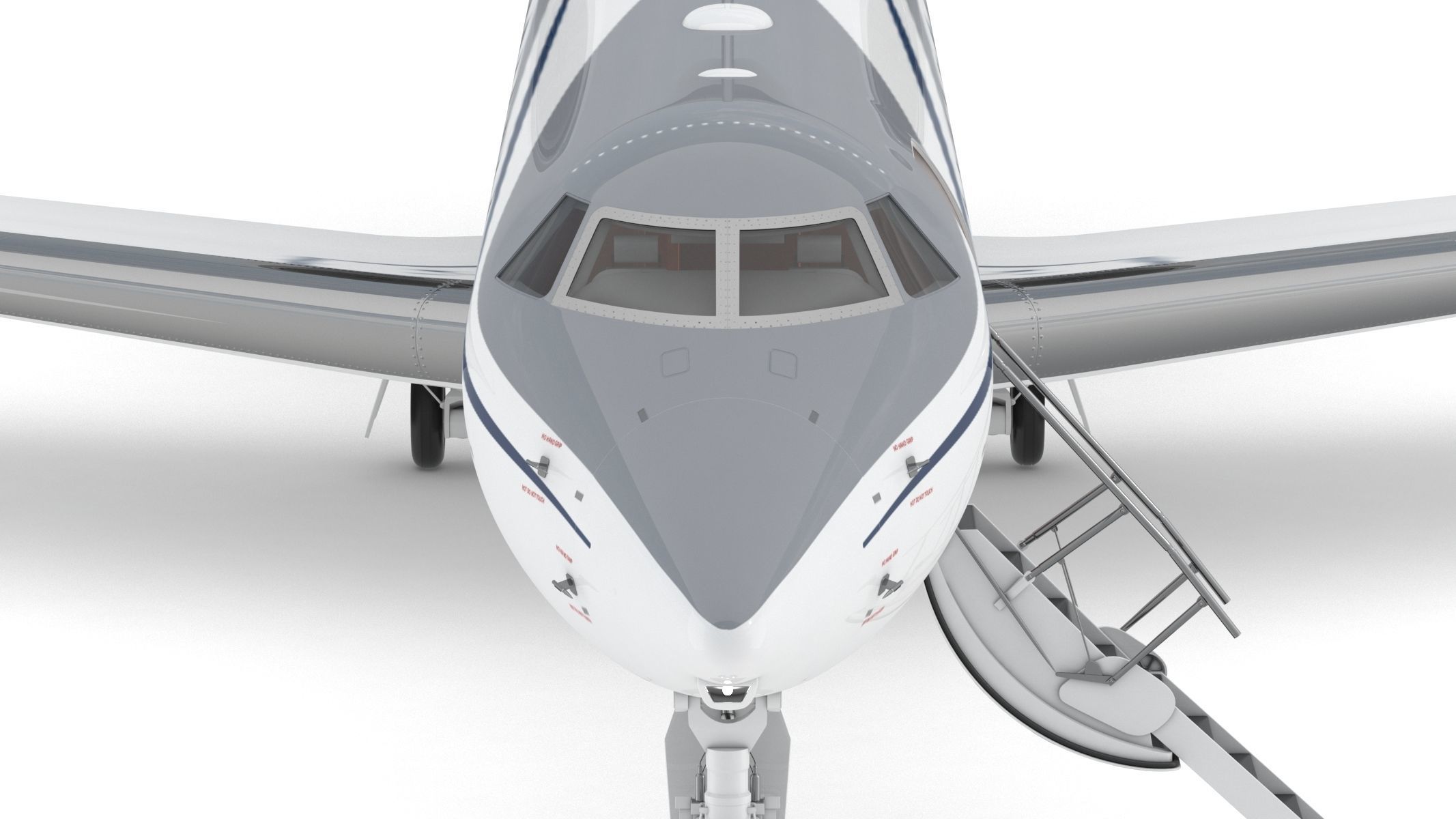 Gulfstream G550 with Interior and Cockpit 3D model_11