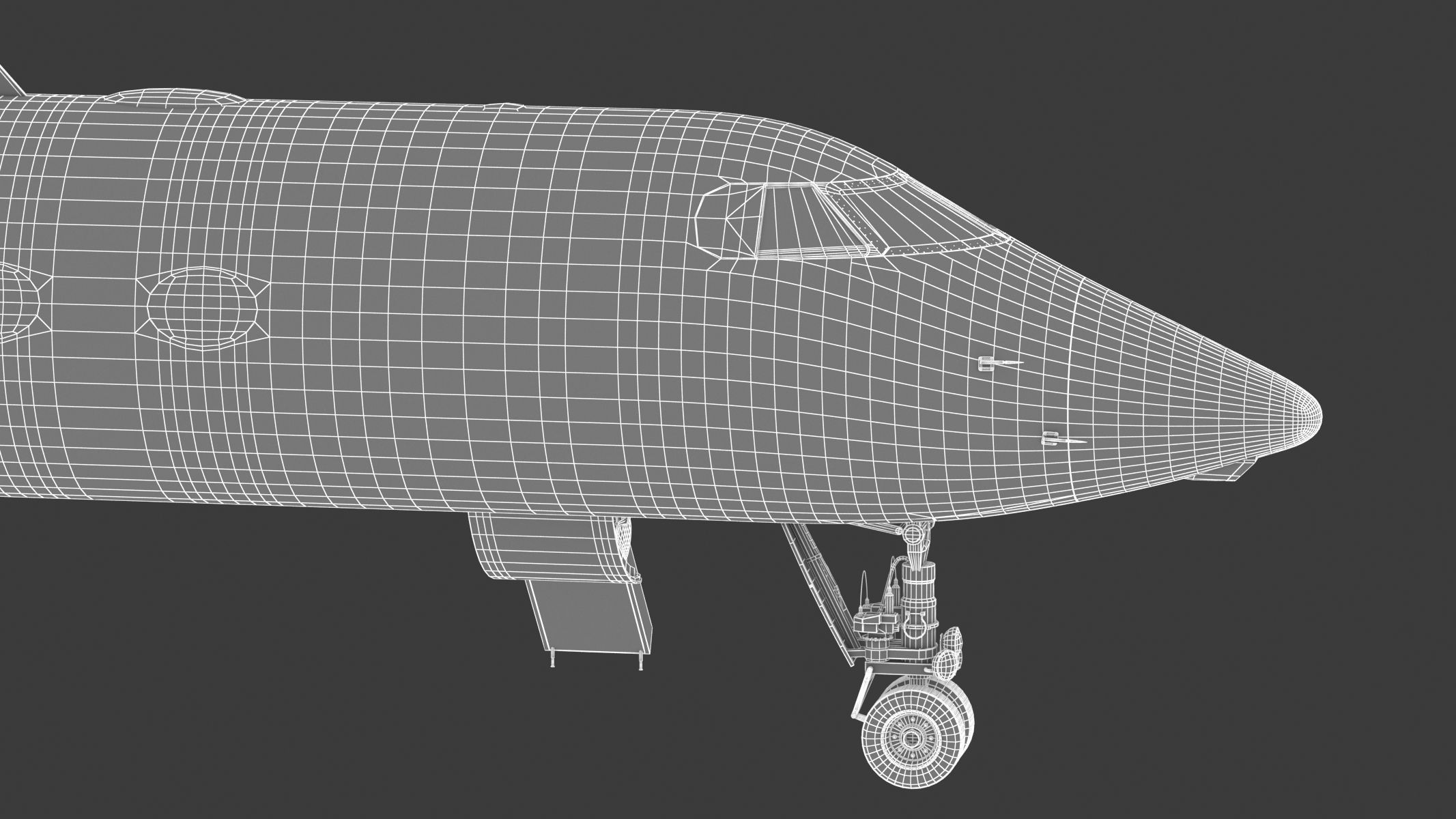 Gulfstream G550 with Interior and Cockpit 3D model_53