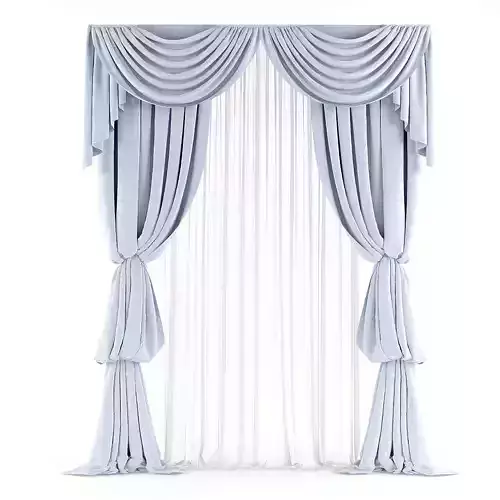 Curtain 3D model 27