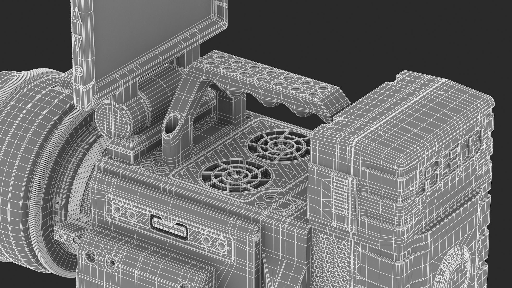 RED Weapon Monstro Cinema Camera 3D model_19