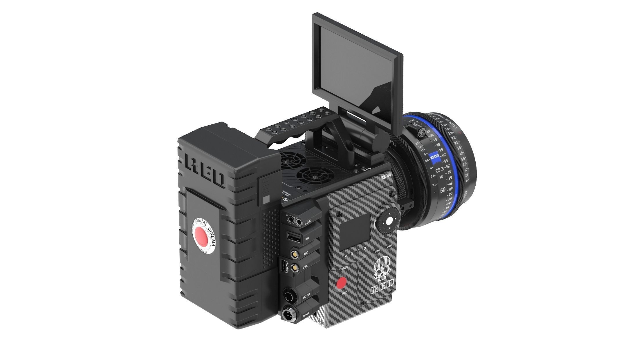 RED Weapon Monstro Cinema Camera 3D model_3