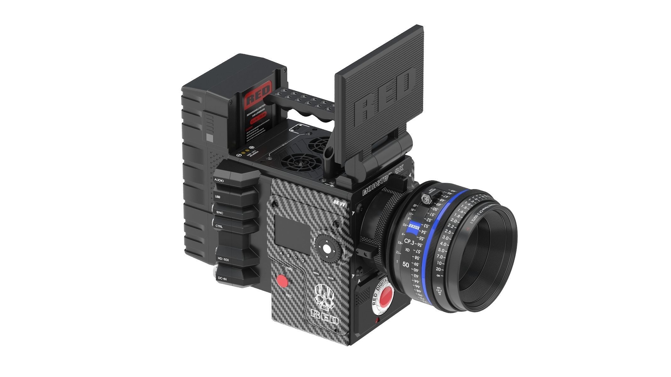 RED Weapon Monstro Cinema Camera 3D model_2