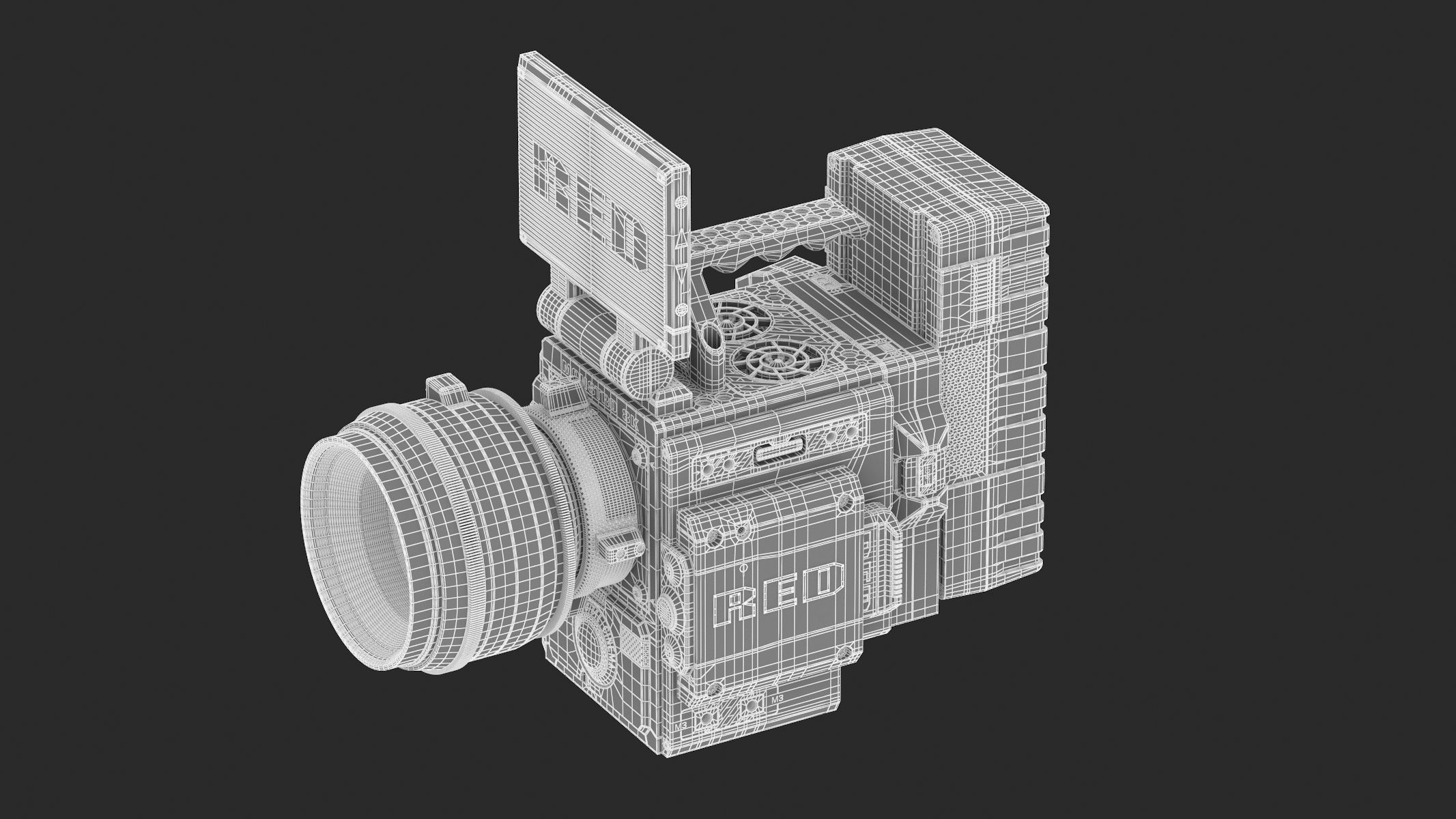 RED Weapon Monstro Cinema Camera 3D model_10