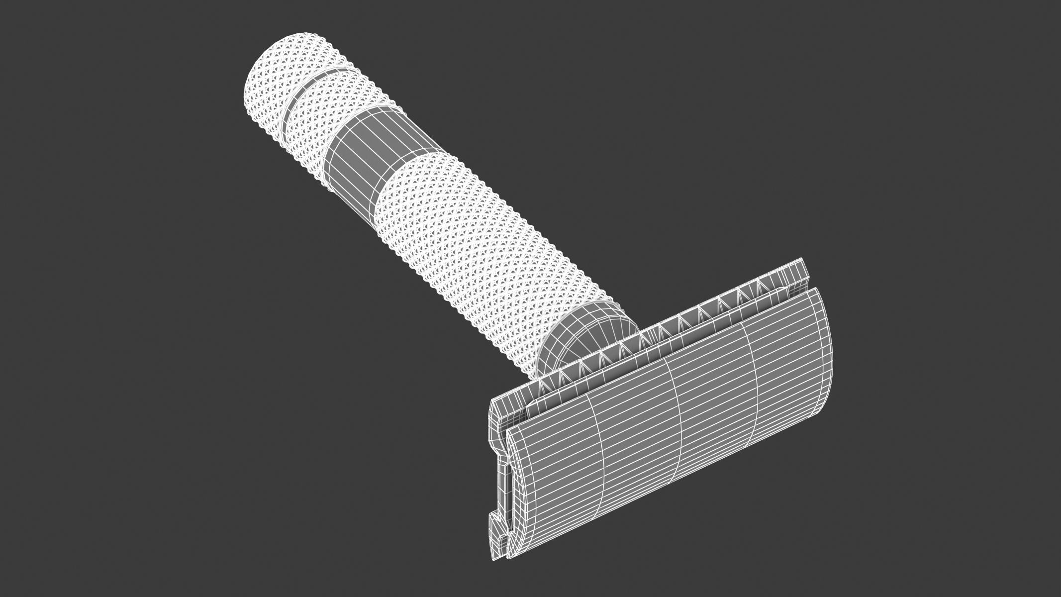 Classic Safety Razor 3D model_12