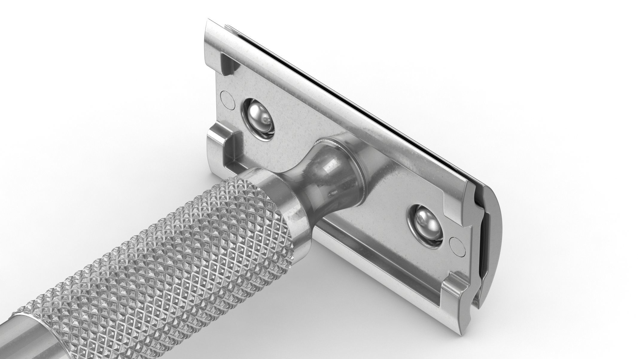 Classic Safety Razor 3D model_9