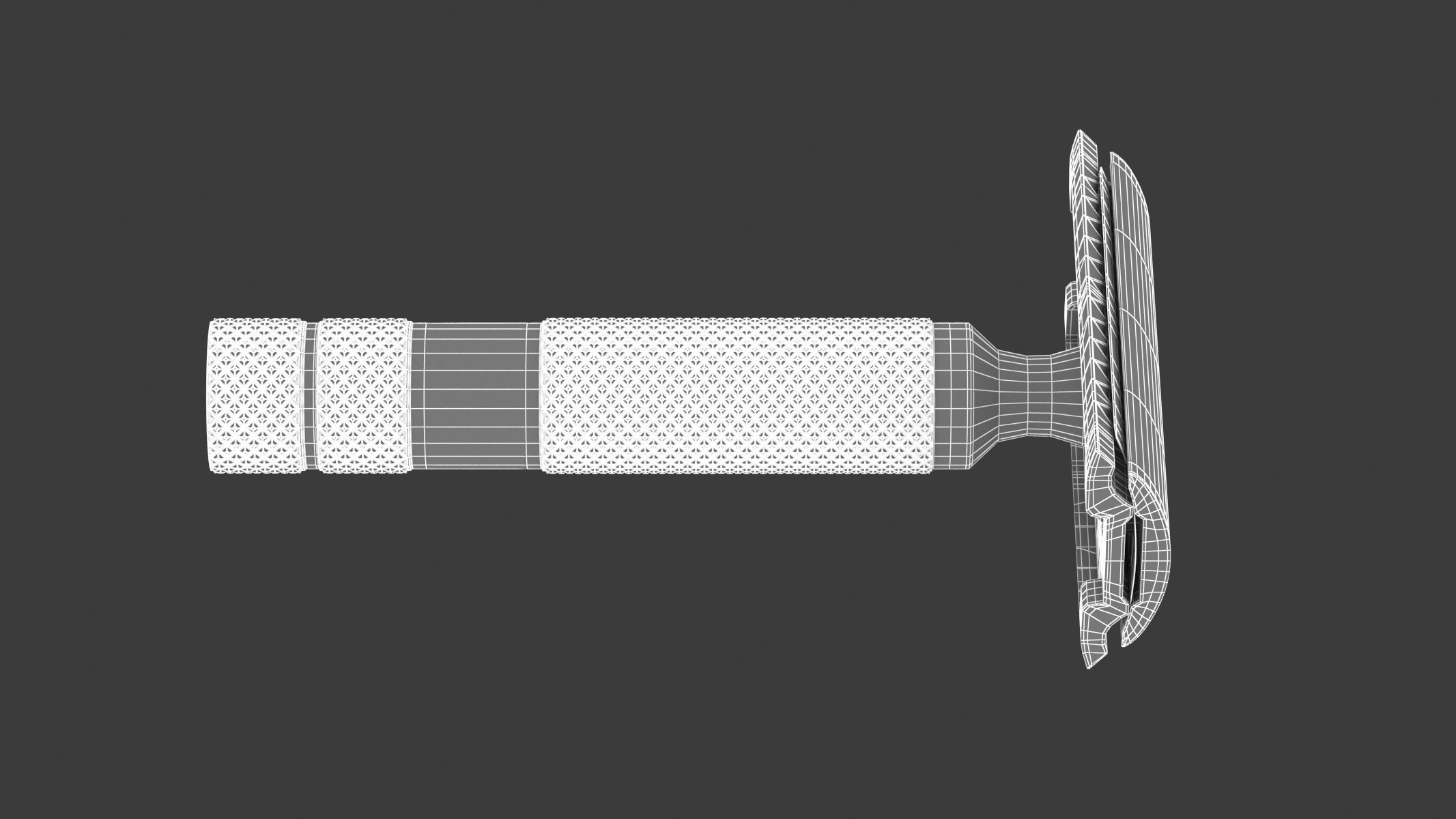 Classic Safety Razor 3D model_13