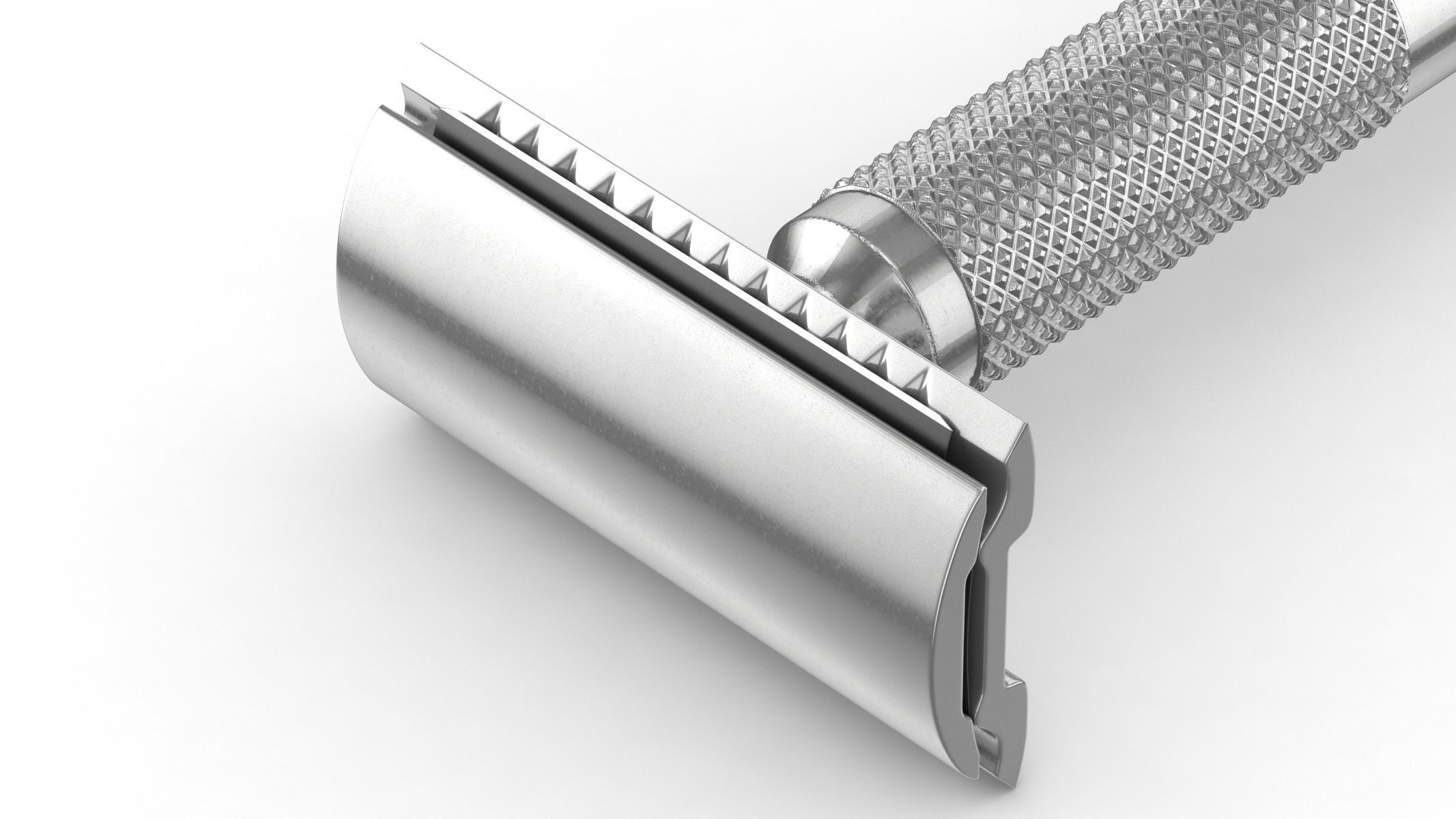 Classic Safety Razor 3D model_6