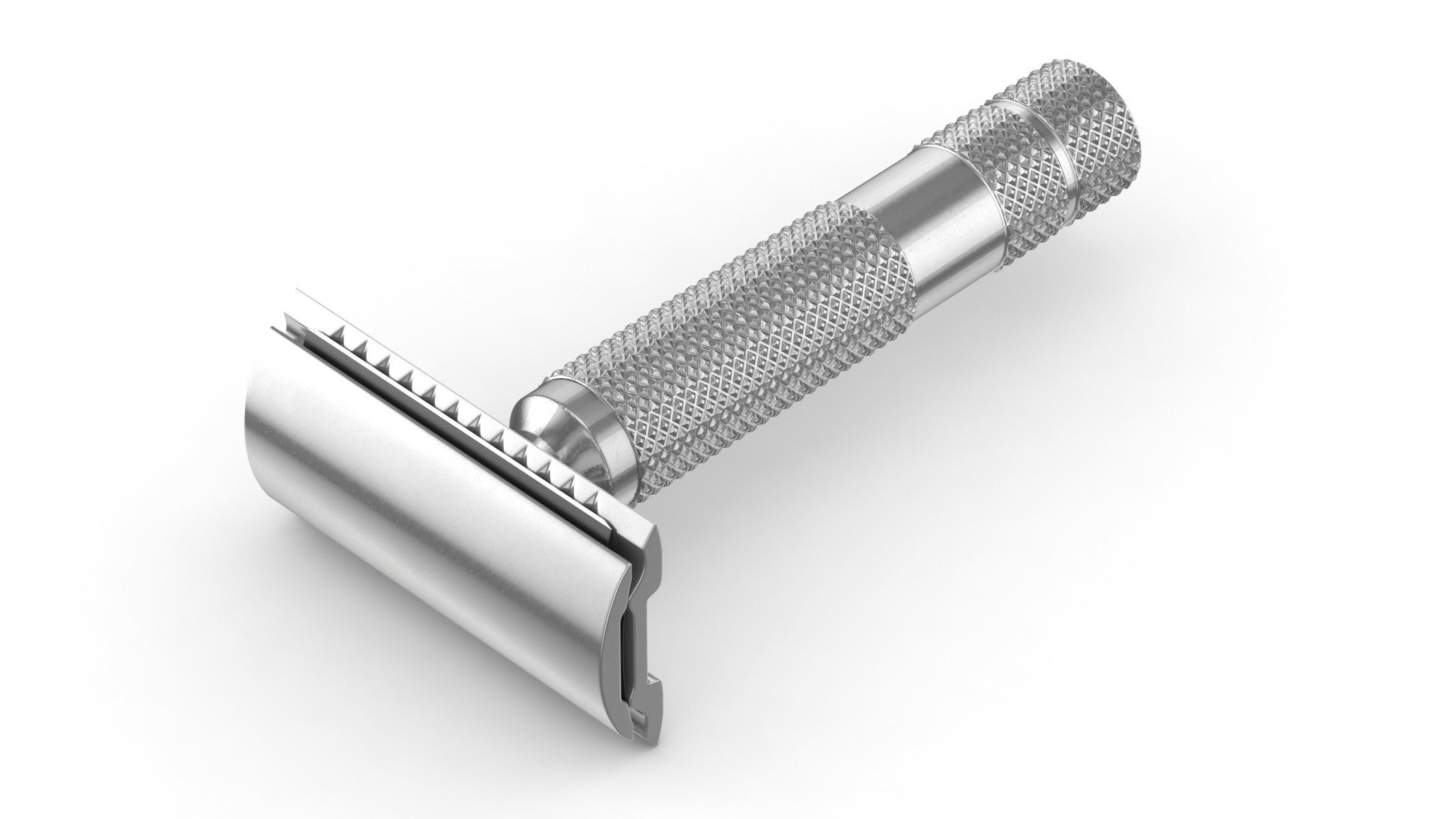 Classic Safety Razor 3D model_1