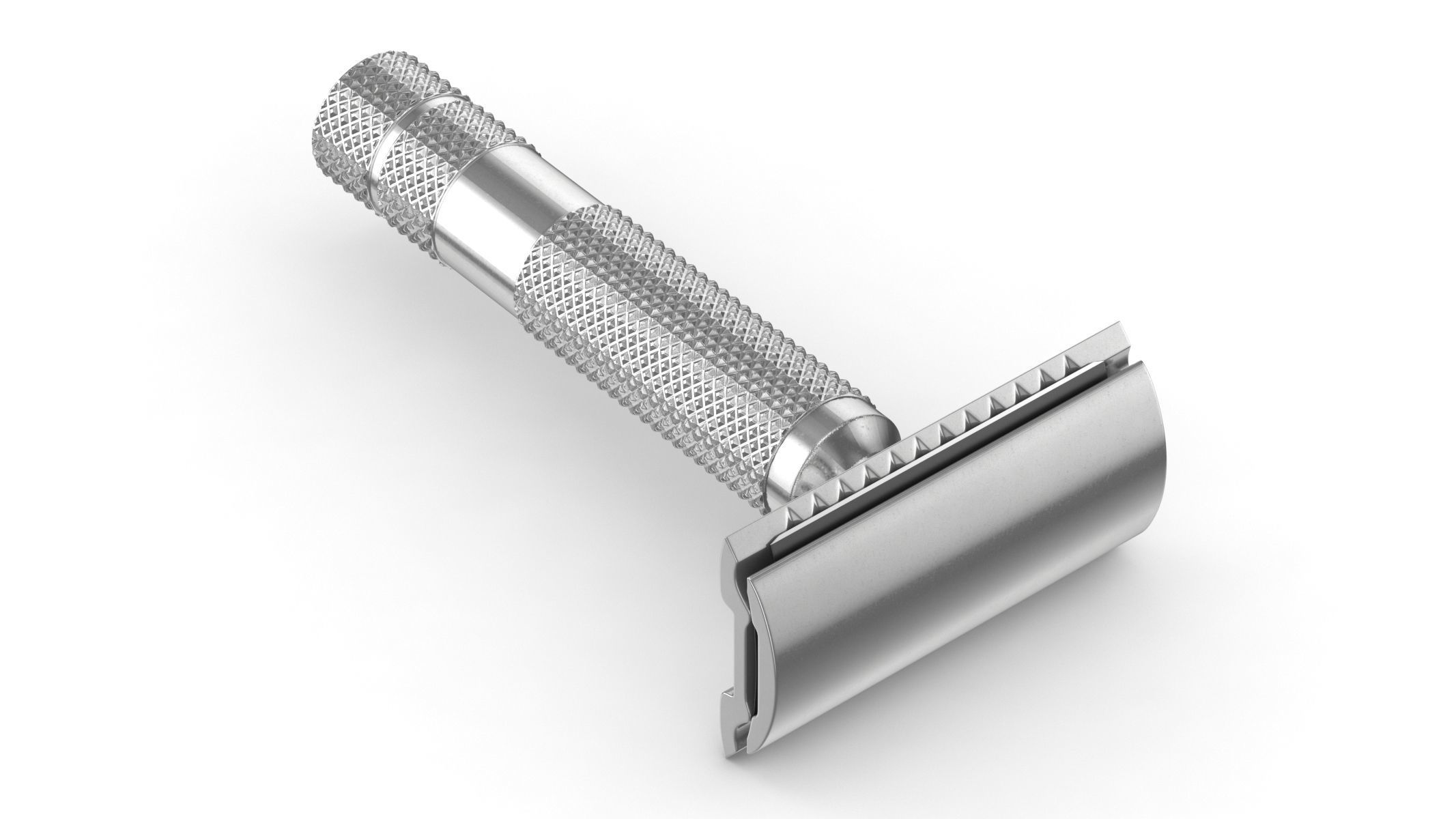 Classic Safety Razor 3D model_2