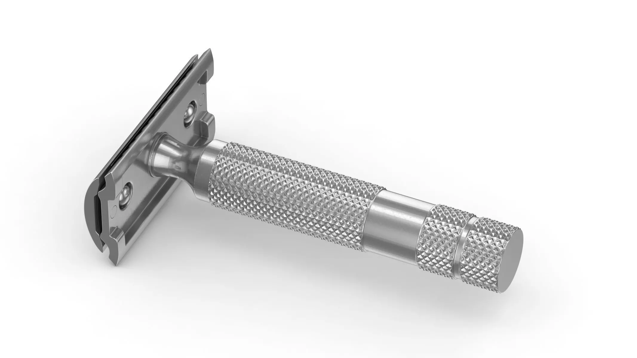 Classic Safety Razor 3D model_0