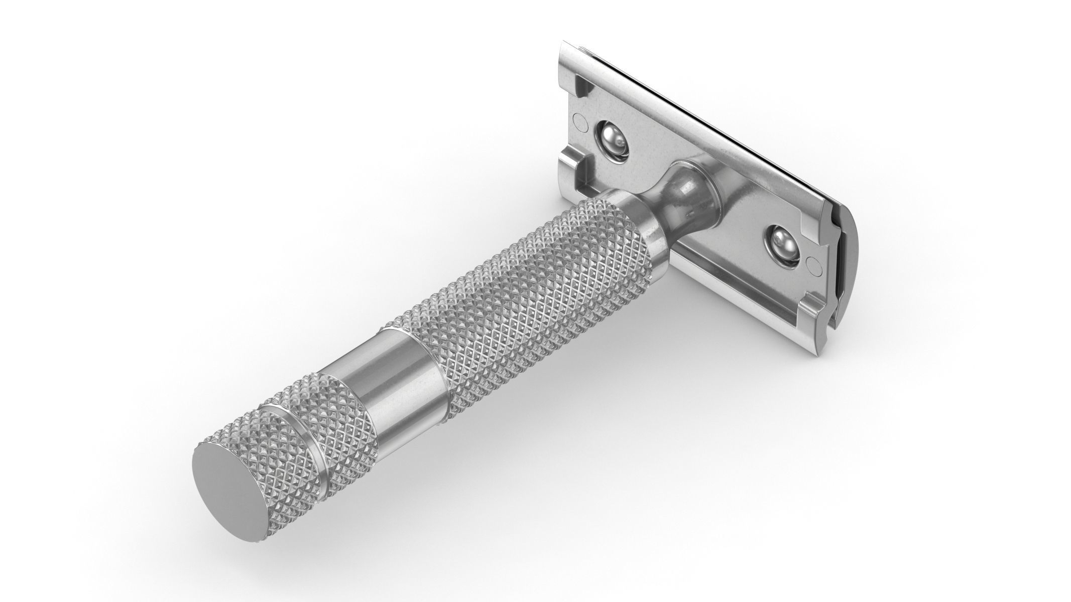 Classic Safety Razor 3D model_4