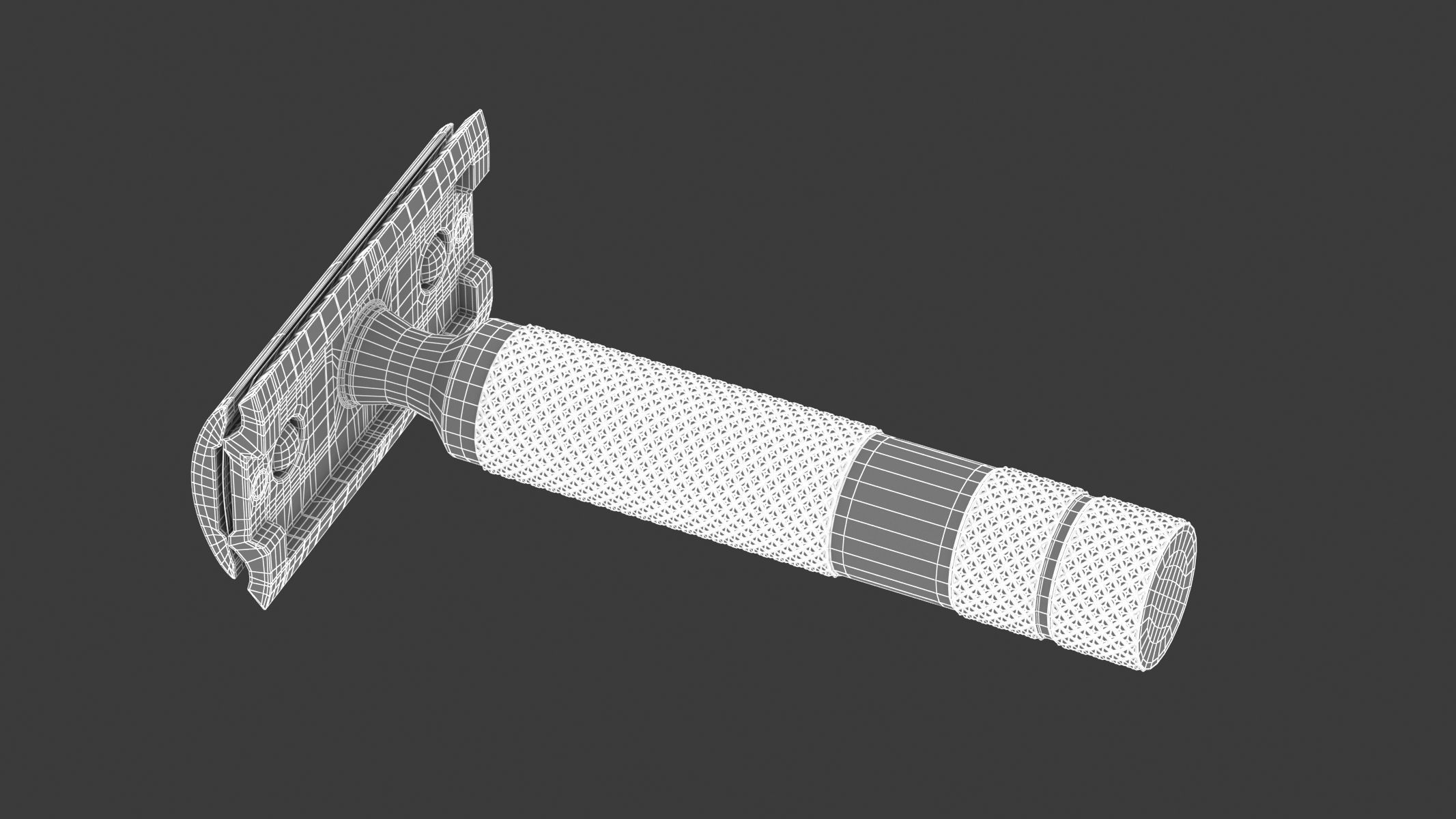 Classic Safety Razor 3D model_10