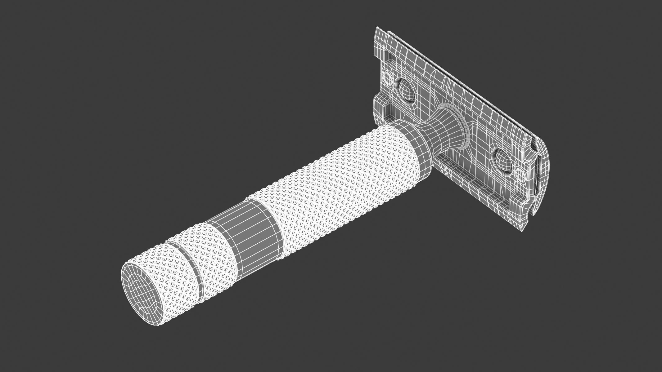 Classic Safety Razor 3D model_14