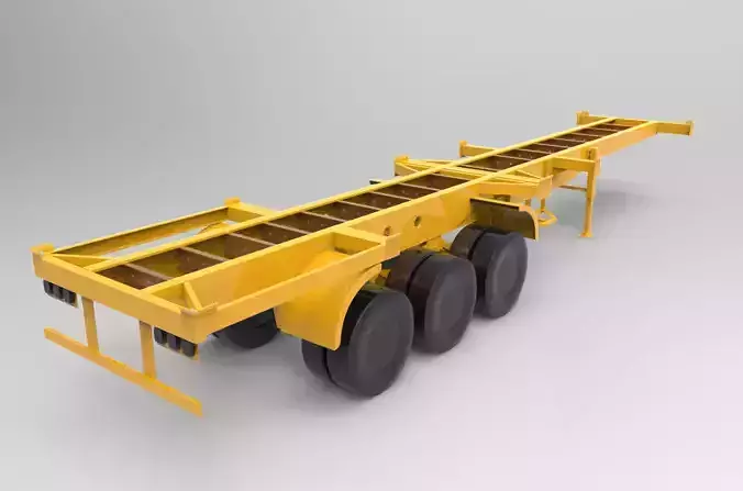 Old Trailer Container Carrier