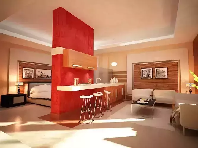 Modern studio Bedroom