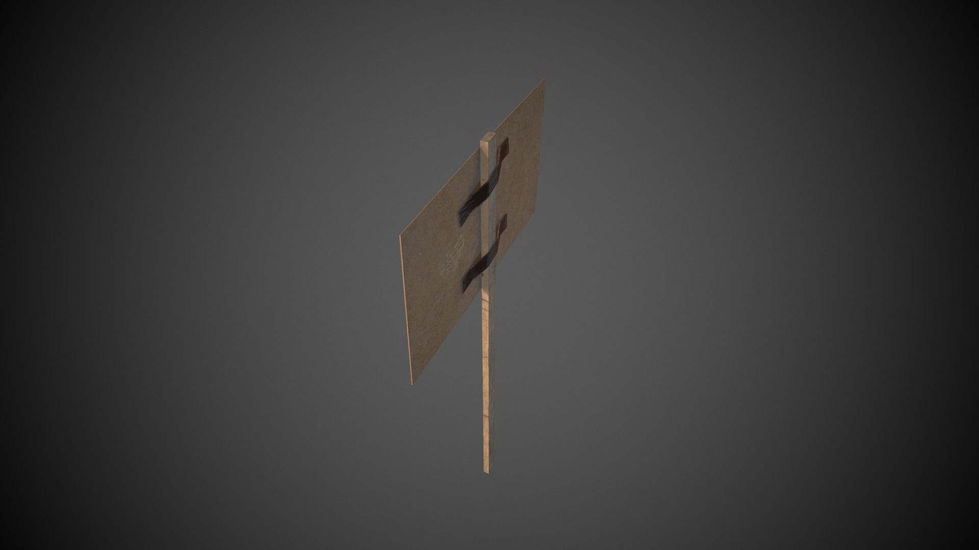 Black Lives Matter Banner Protest Low-poly 3D model_6