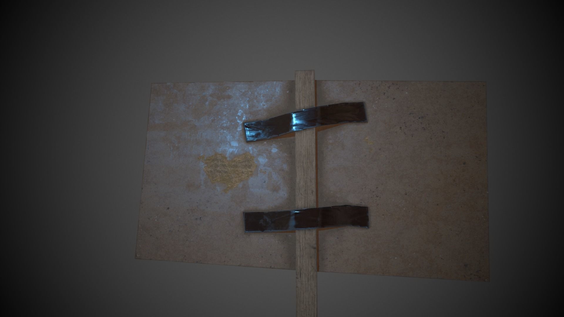 Black Lives Matter Banner Protest Low-poly 3D model_8