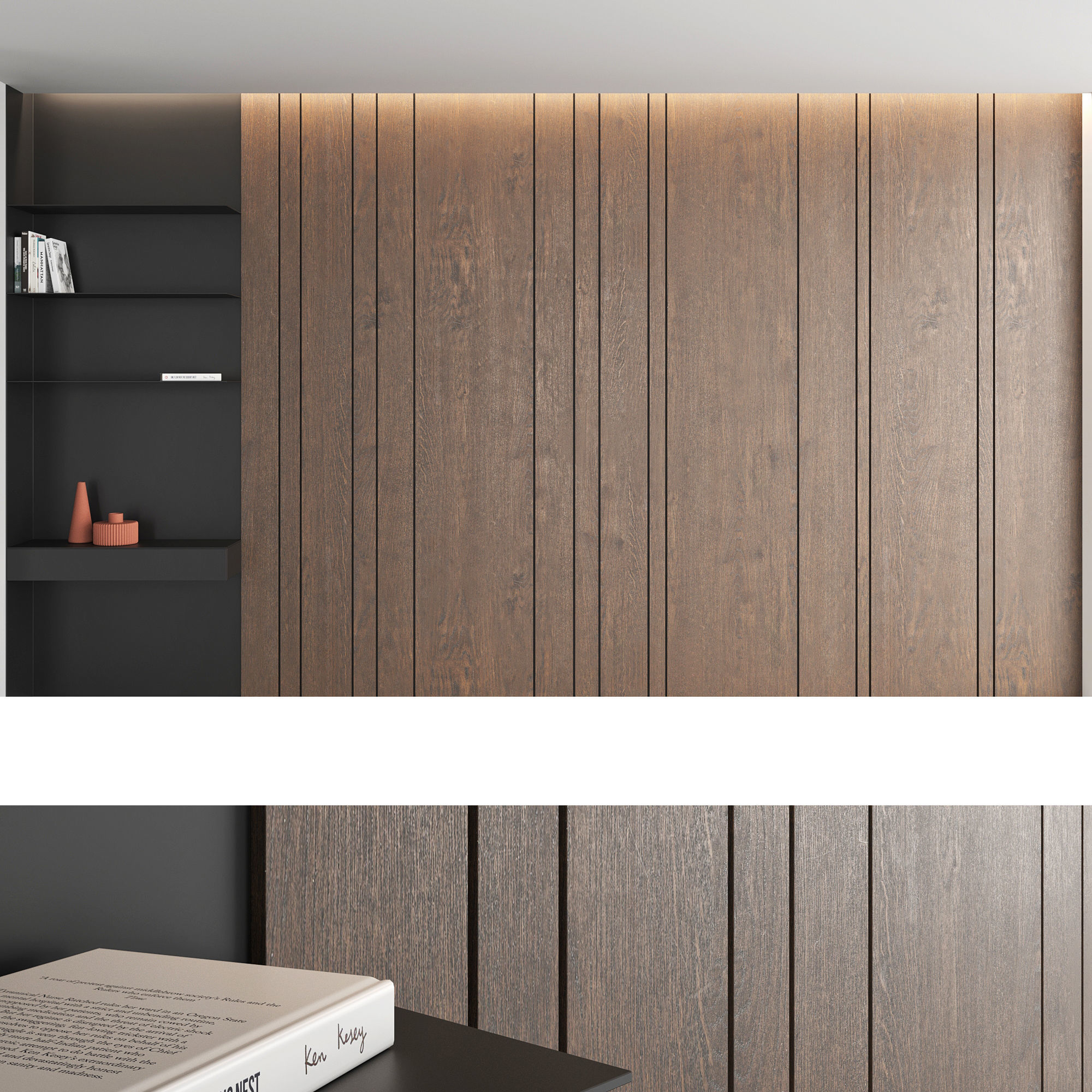 Decorative wall panel set 5 3D model_1