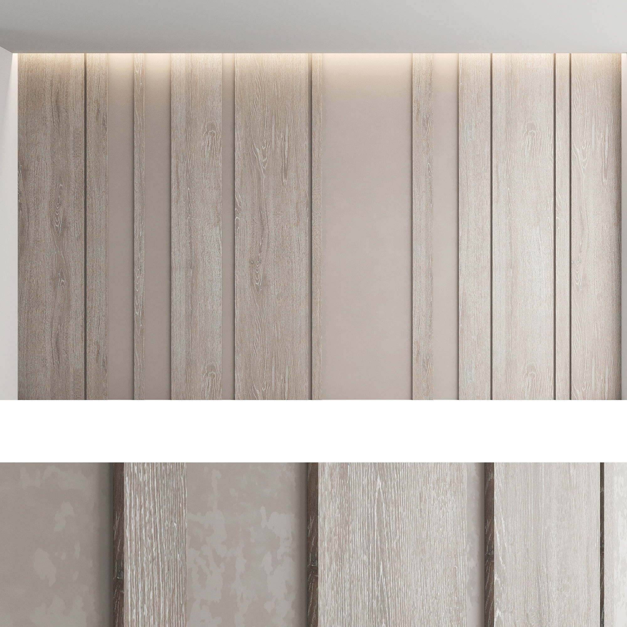 Decorative wall panel set 5 3D model_3