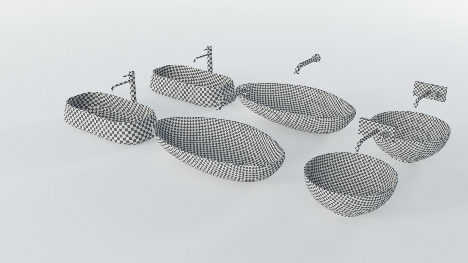 Wash Basins Low-poly 3D model_18