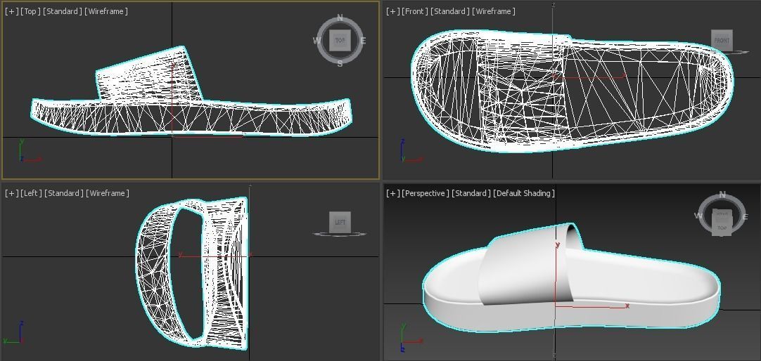 Sandals two 3D model_1